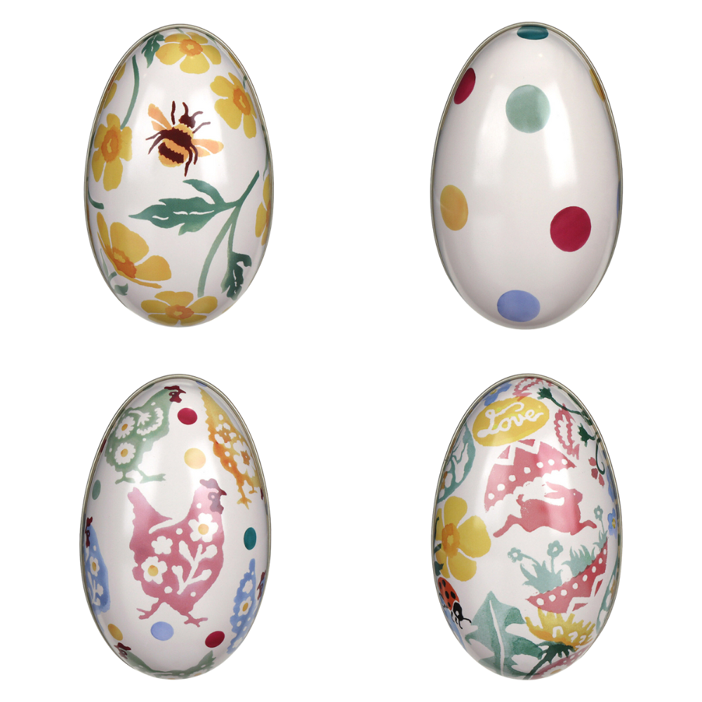 Cute Emma Bridgewater Two-Part Tinware Eggs | Fillable Easter Gift