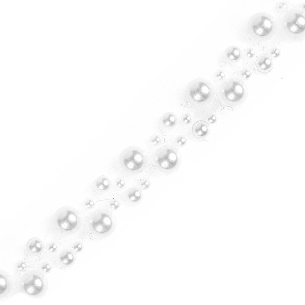 50cm Tape of Pearly Beads | Strip of Stickers for Papercrafts