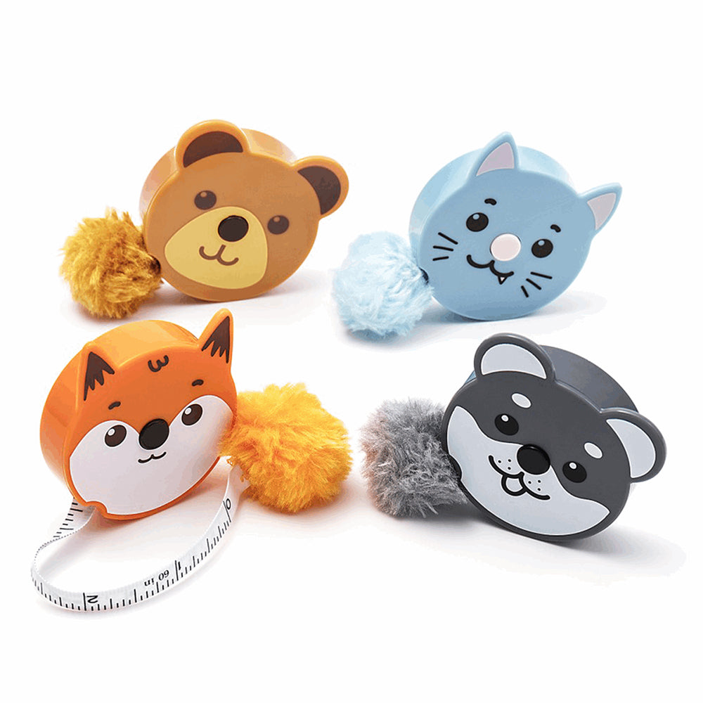 Fluffy & Cute Retractable Tape Measure Cracker Filler Gift