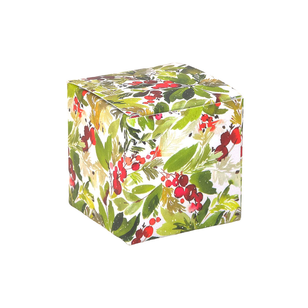 Watercolour Berries | Little Gift Box | 5cm Cube | Single or 6 Boxes