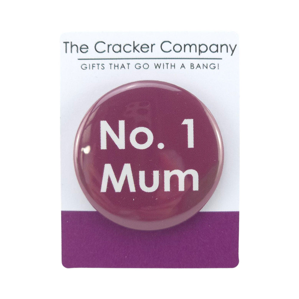 No.1 Mum | 38mm Button Pin Badge | Little Gift | Cracker Filler