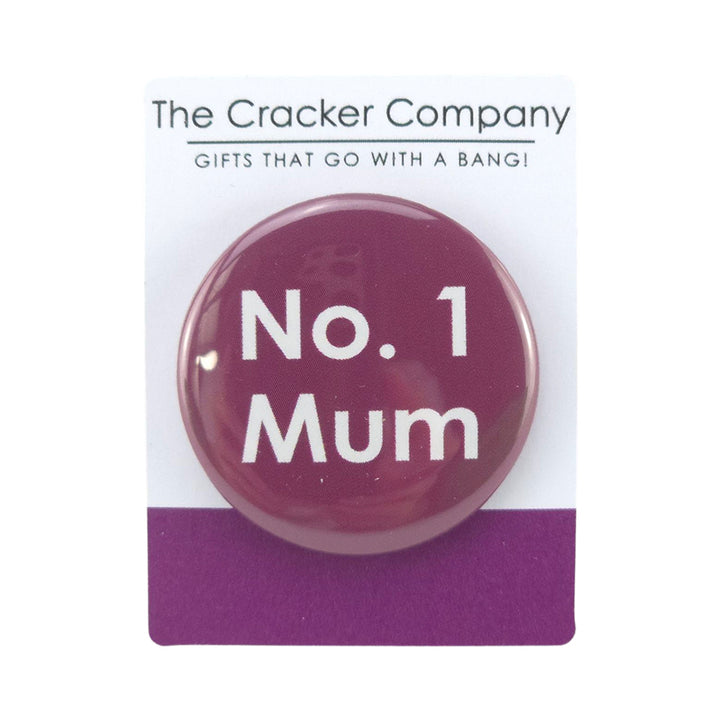No.1 Mum | 38mm Button Pin Badge | Little Gift | Cracker Filler
