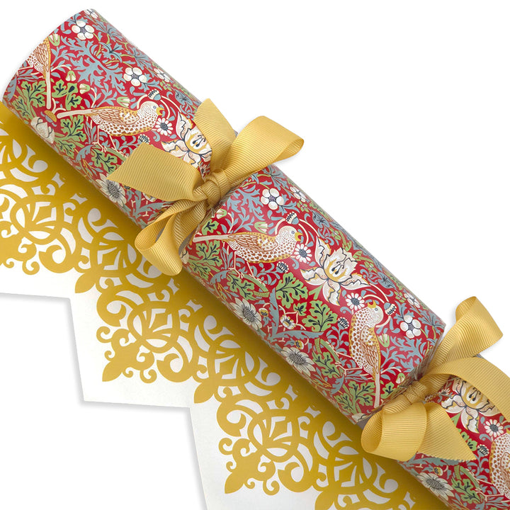 Red Strawberry Thief | William Morris | Cracker Making Craft Kit