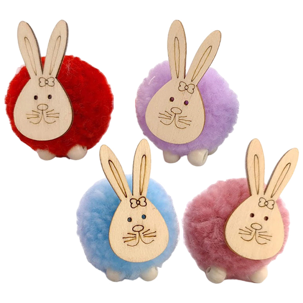 Single 4cm Mini Pom Pom Easter Bunny | Cracker Filler | Mini Gift