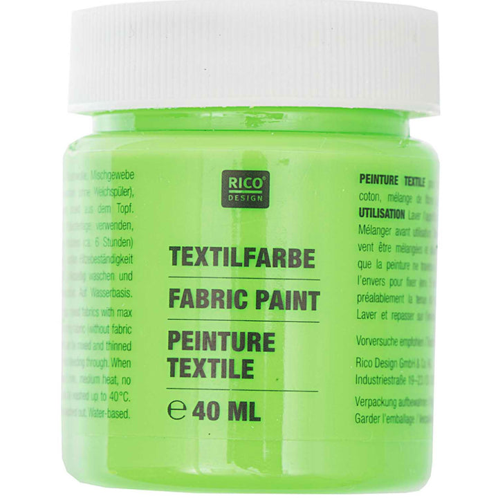 40ml Fabric Paint | Ideal for Light Fabrics | Choose A Colour