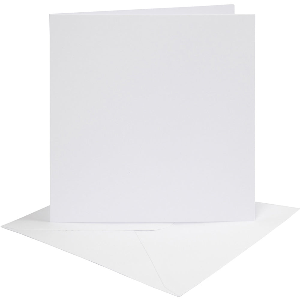 4 Coloured 6x6 Cards & Envelopes for Card Making Crafts | Card Making Blanks