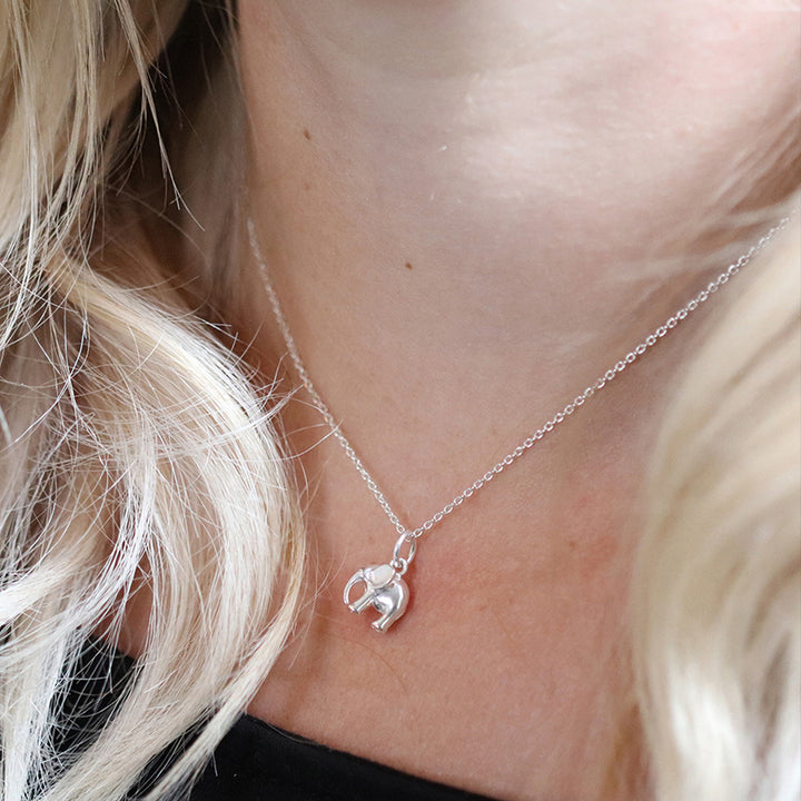 Sterling Silver Elephant Necklace | Mini Gift | Cracker Filler