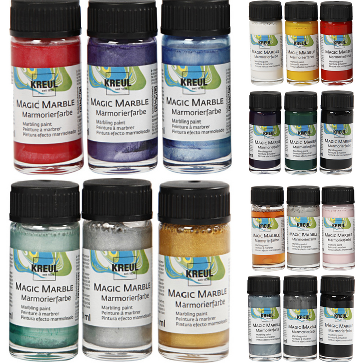 20ml High Pigment Craft Marbling Inks | Set of 6 | Choice of Colour Mixes
