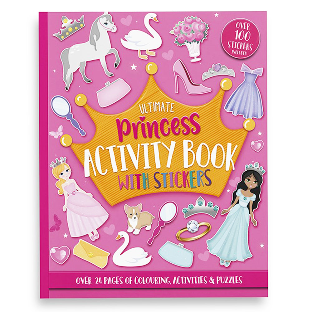 Ultimate Princess Colouring, Activities & Puzzle Book with Stickers for Kids