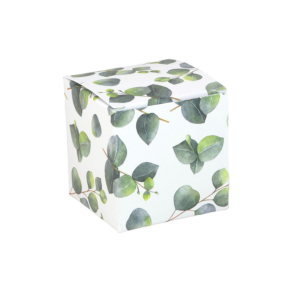 Watercolour Eucalyptus | Little Gift Box | 5cm Cube | Single or 6 Boxes