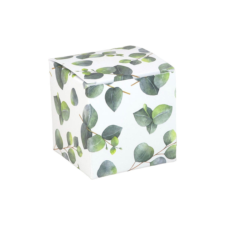 Watercolour Eucalyptus | Little Gift Box | 5cm Cube | Single or 6 Boxes
