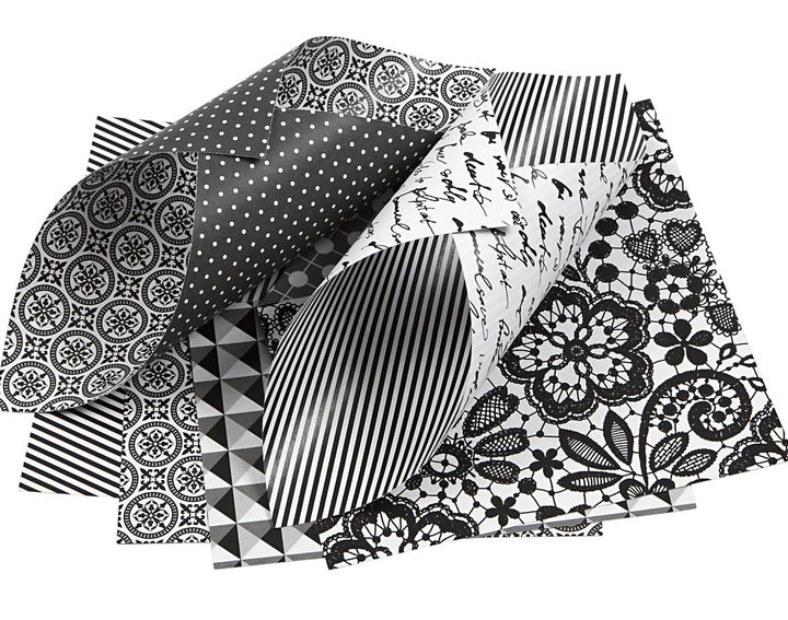 50 Assorted Paris Double Side Origami Papers - 15cm