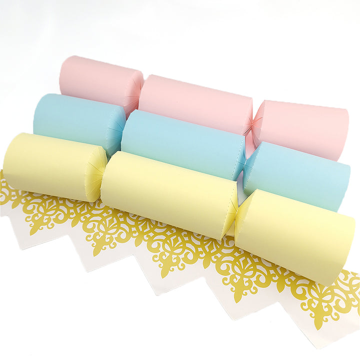 Pastel Tones | Craft Kit to Make 12 Crackers | Recyclable | Cracker Making