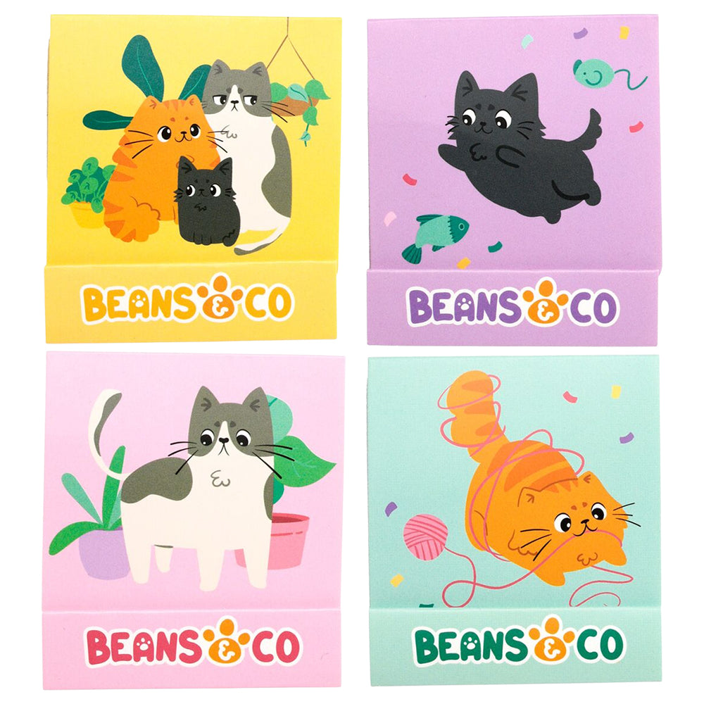 Beans & Co | Cats | Matchbook Nail Files | Single | Mini Gift | Cracker Filler