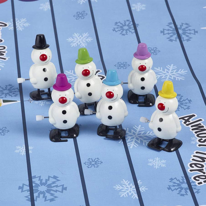 Racing Snowmen | 6 Handmade Crackers | Christmas Fun | Ready Made