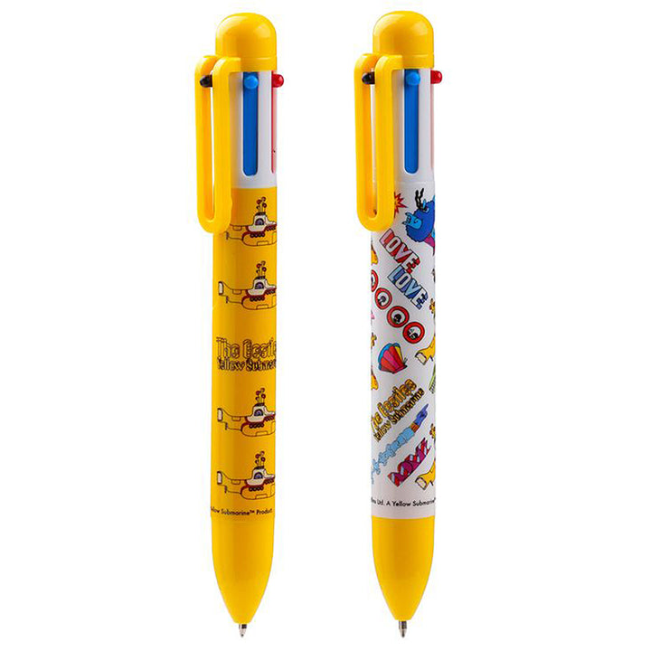 Yellow Submarine Multi 6 Colour Pen | The Beetles | Mini Gift | Cracker Filler