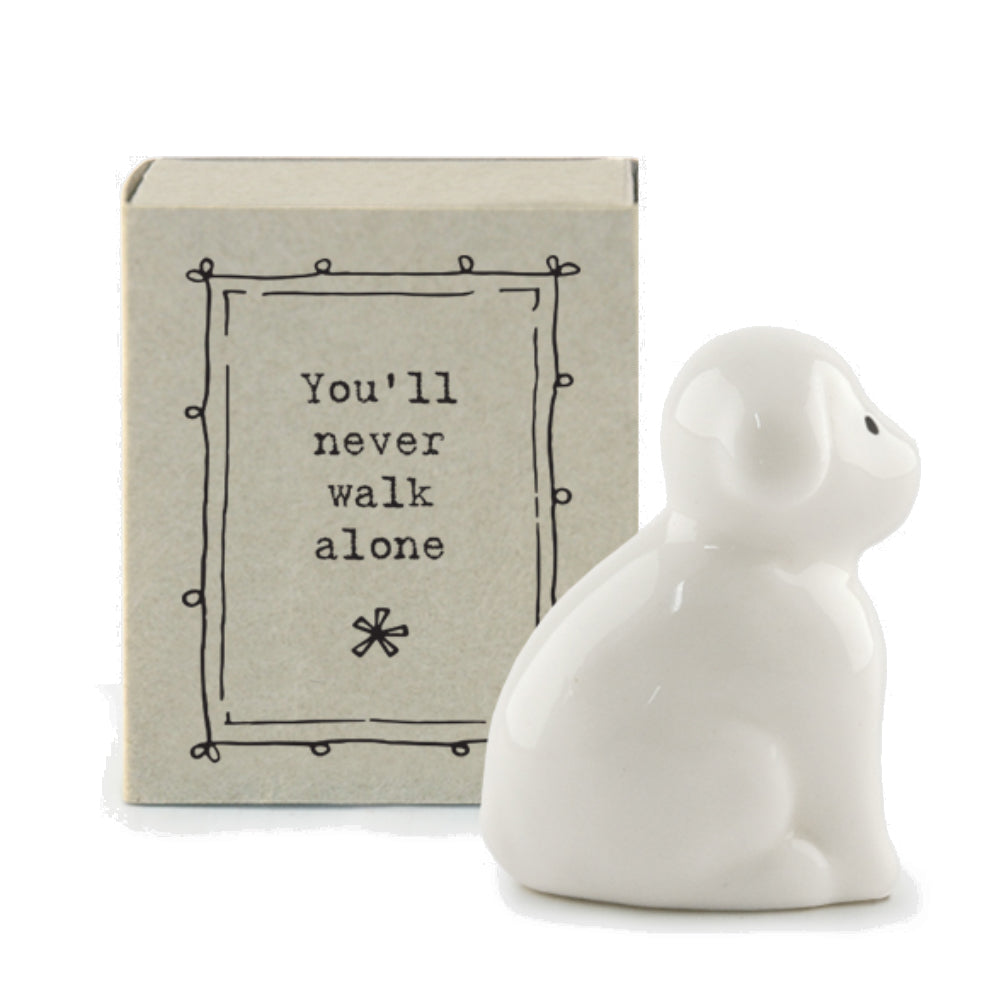 You'll Never Walk Alone | Porcelain Dog | Cracker Filler | Little Gift