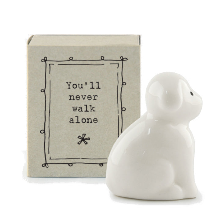 You'll Never Walk Alone | Porcelain Dog | Cracker Filler | Little Gift