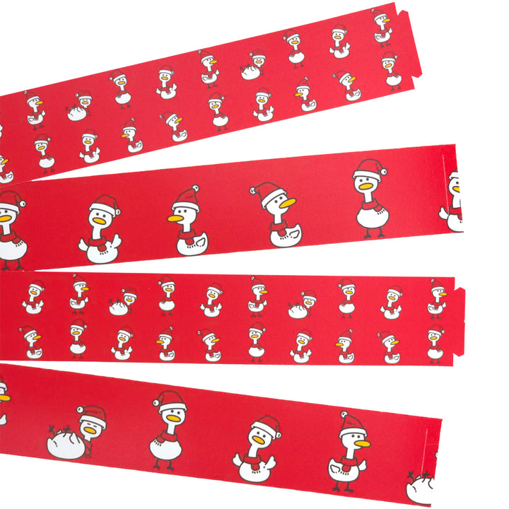 30 Reusable Christmas Paper Chains | Christmas Duck Parade | No Glue | 2.5m