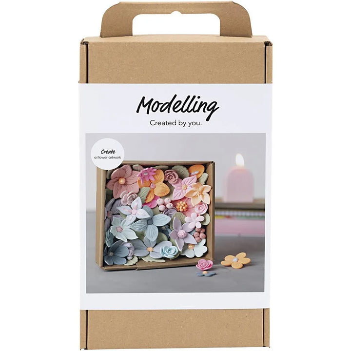 Pretty Florals | Air Dry Clay Modelling Kit for Adults | Makes Loads!