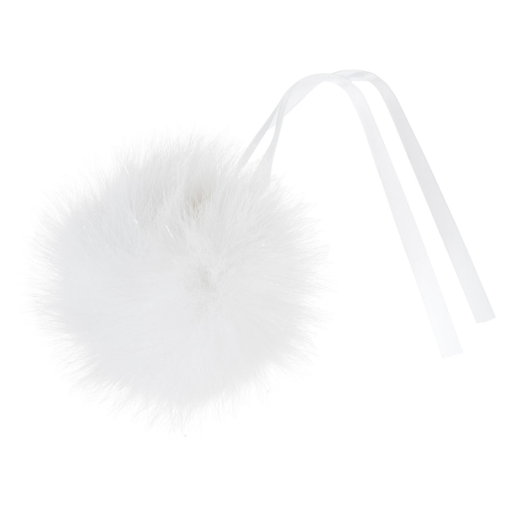 Giant Glitter 11cm Faux Fur Pom Pom | Gift Wrap, Home Decor & Crafts