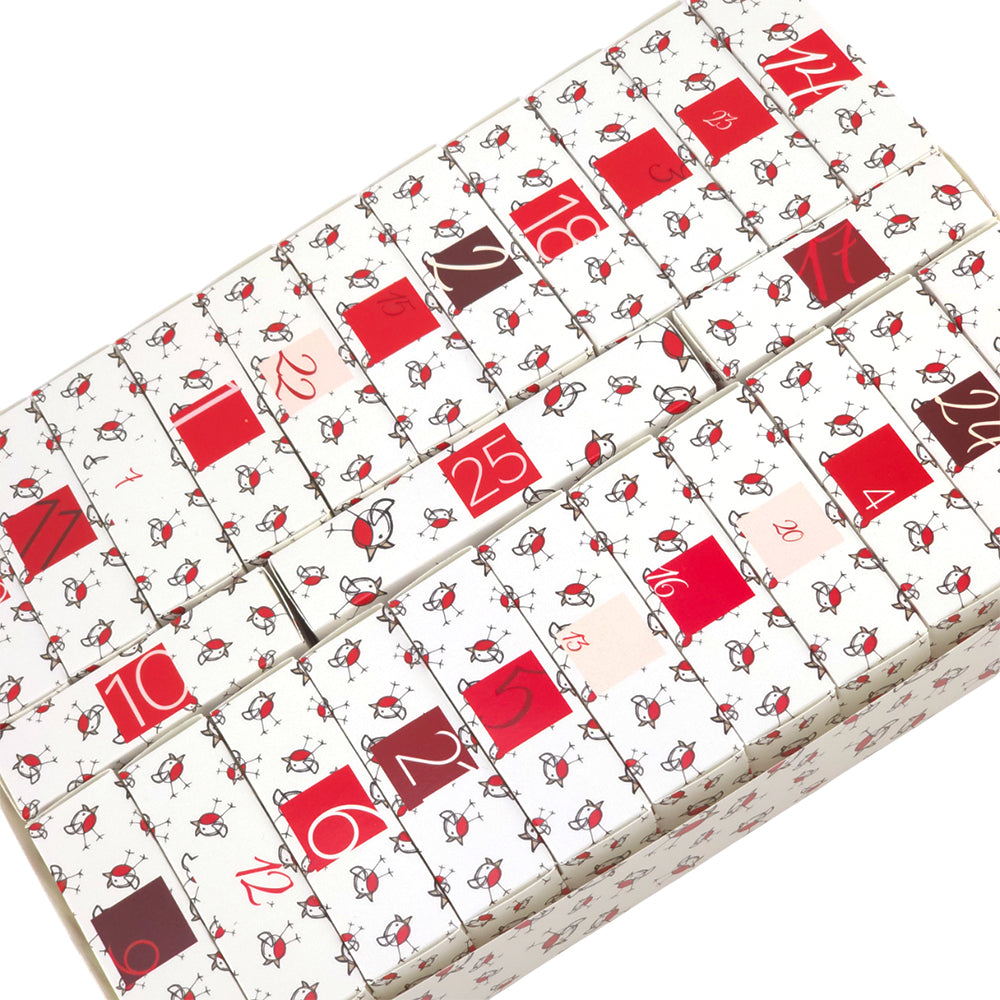 Personalised Advent Calendar Kit | 25 Soap Boxes & Outer Box | Chirpy Robin