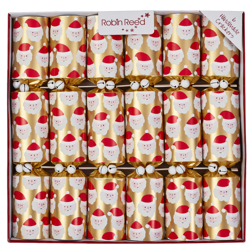 Racing Santa | 6 Handmade Crackers | Christmas Fun | Ready Made