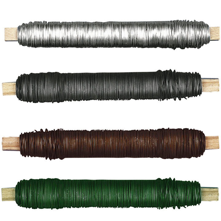 0.6mm Coloured 100g Reel Metal Floristry Binding Wire