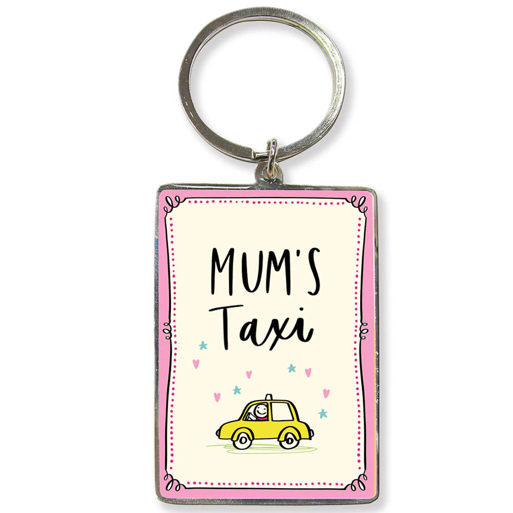 Mum's Taxi | Metal Keyring | Little Gift | Cracker Filler