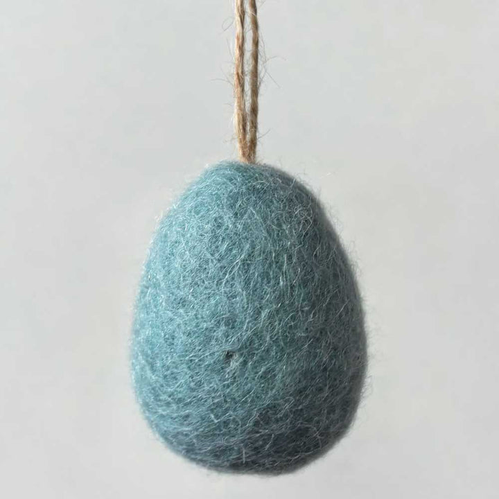 Natural Shades | Plain Hanging Felt Egg | Easter Decoration | 4cm or 6cm Tall