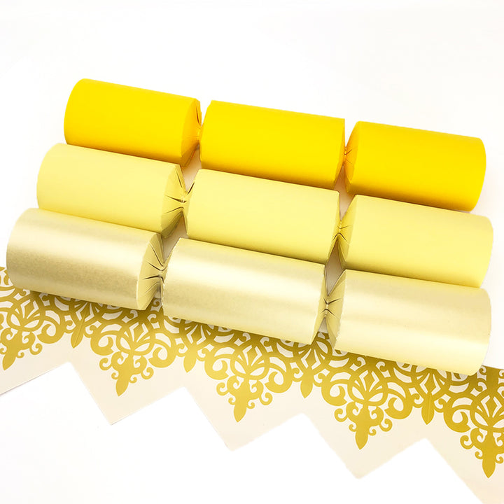 Shades of Yellow | Bulk Craft Kits to Make 150 Crackers | Recyclable