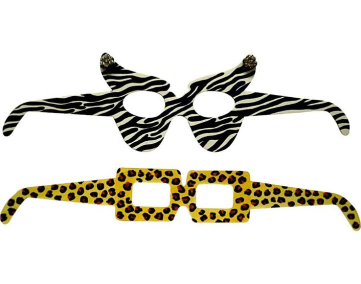 16 White Card Eye Glasses Shapes to Decorate for Kids Crafts