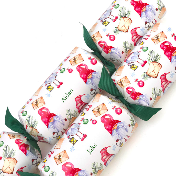 Personalised Cracker Making Craft Kit | Makes 4 or 6 Crackers | Scandi Gonk