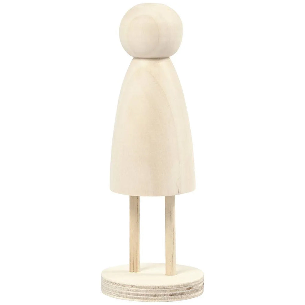 Wooden Standing Body Shape for Crafts | 14cm Tall