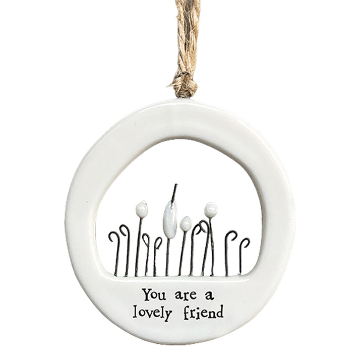 You Are a Lovely Friend | Porcelain Ornament | Cracker Filler | Little Gift