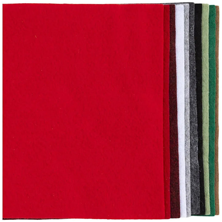 Assorted Mixes | 10 Sheets of Polyester Craft Felt | A4 210x297mm | 2mm Thick
