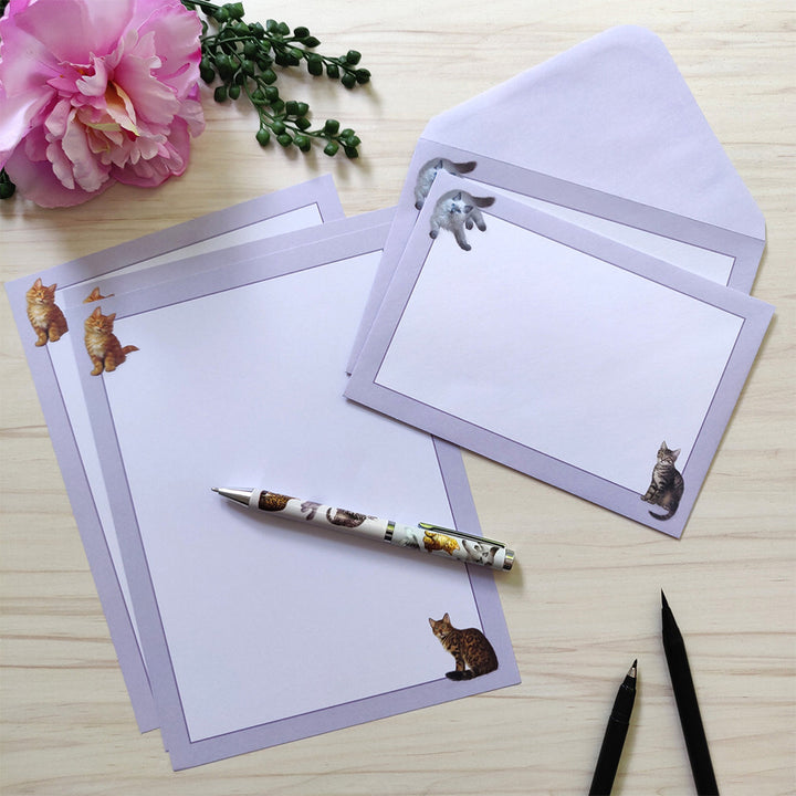 Pretty Writing Paper Set | Cats | Gift Idea