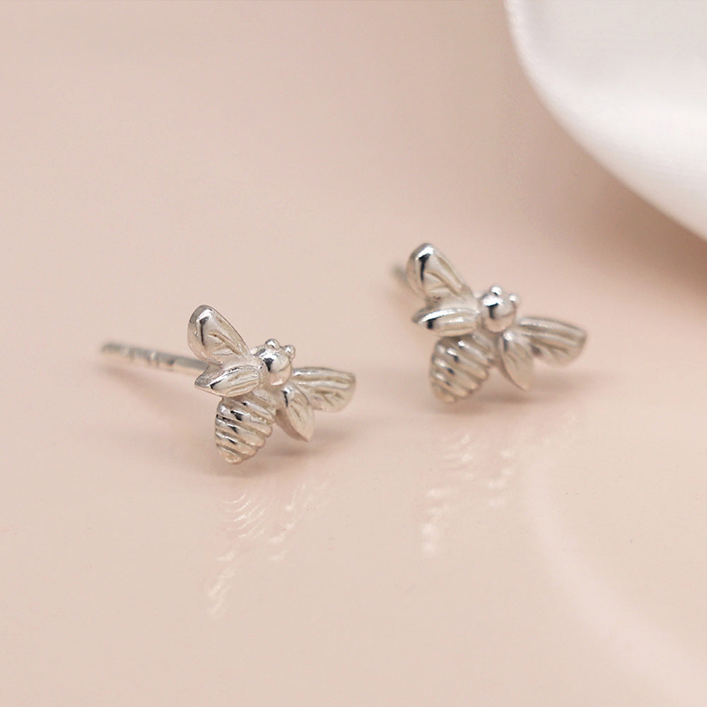 Sterling Silver Bee Stud Earrings | Mini Gift | Cracker Filler
