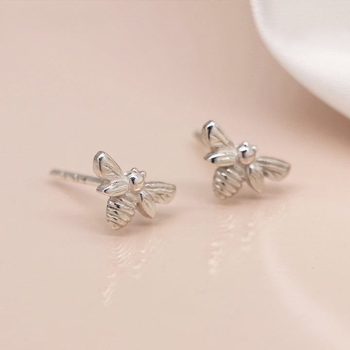 Sterling Silver Bee Stud Earrings | Mini Gift | Cracker Filler