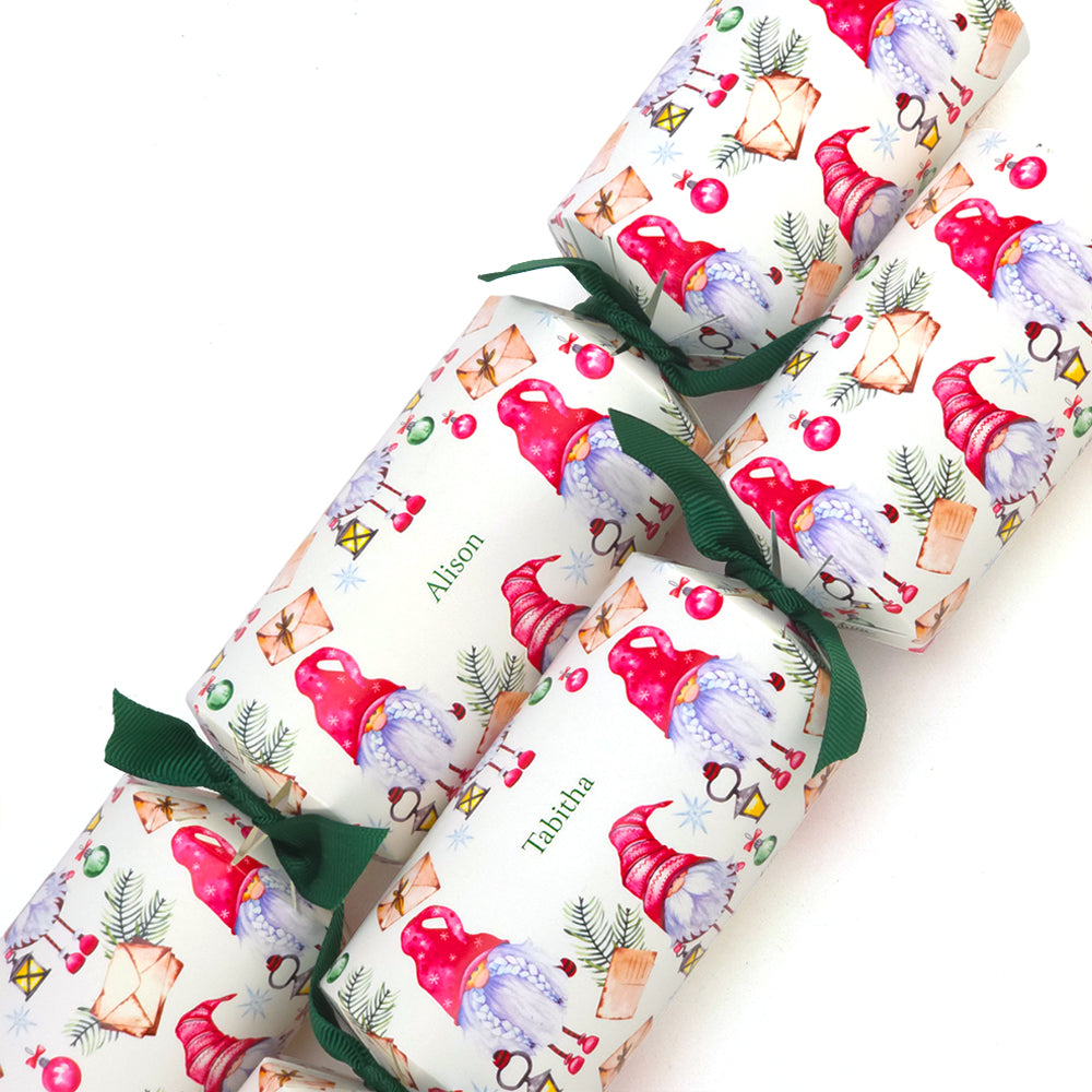 Personalised Cracker Making Craft Kit | Makes 4 or 6 Crackers | Scandi Gonk