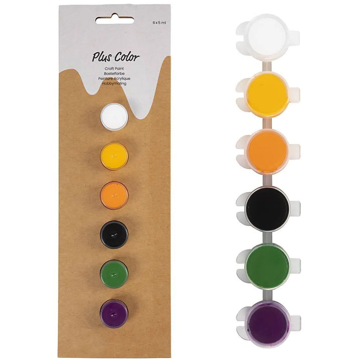 Assorted Palettes | 6 Mini Pots of Acrylic Paint | Water Based & Quick Drying