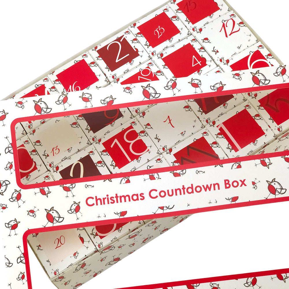 Advent Calendar Making Kit | 24 Cube Boxes & Outer Box | Chirpy Robin