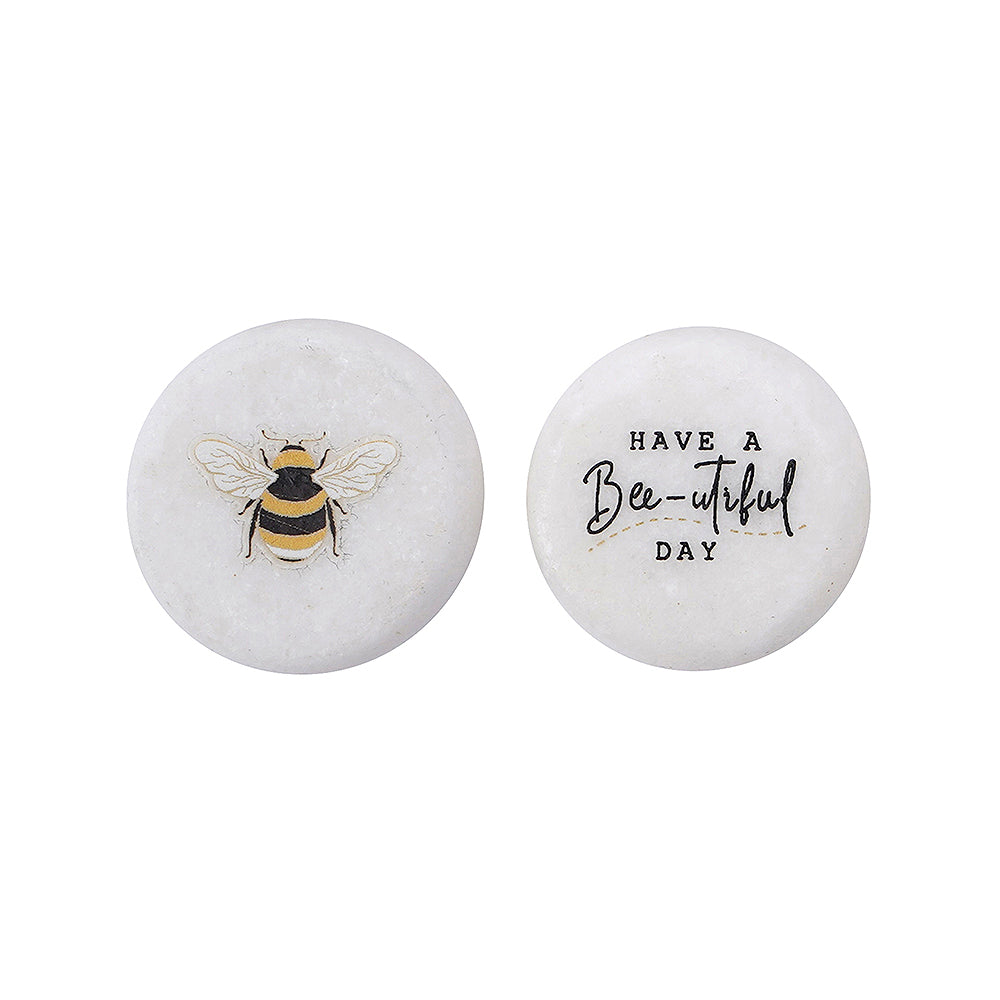3cm Ceramic Pebble Keepsake Token Have A Bee-utiful Day |  Cracker Filler Gift