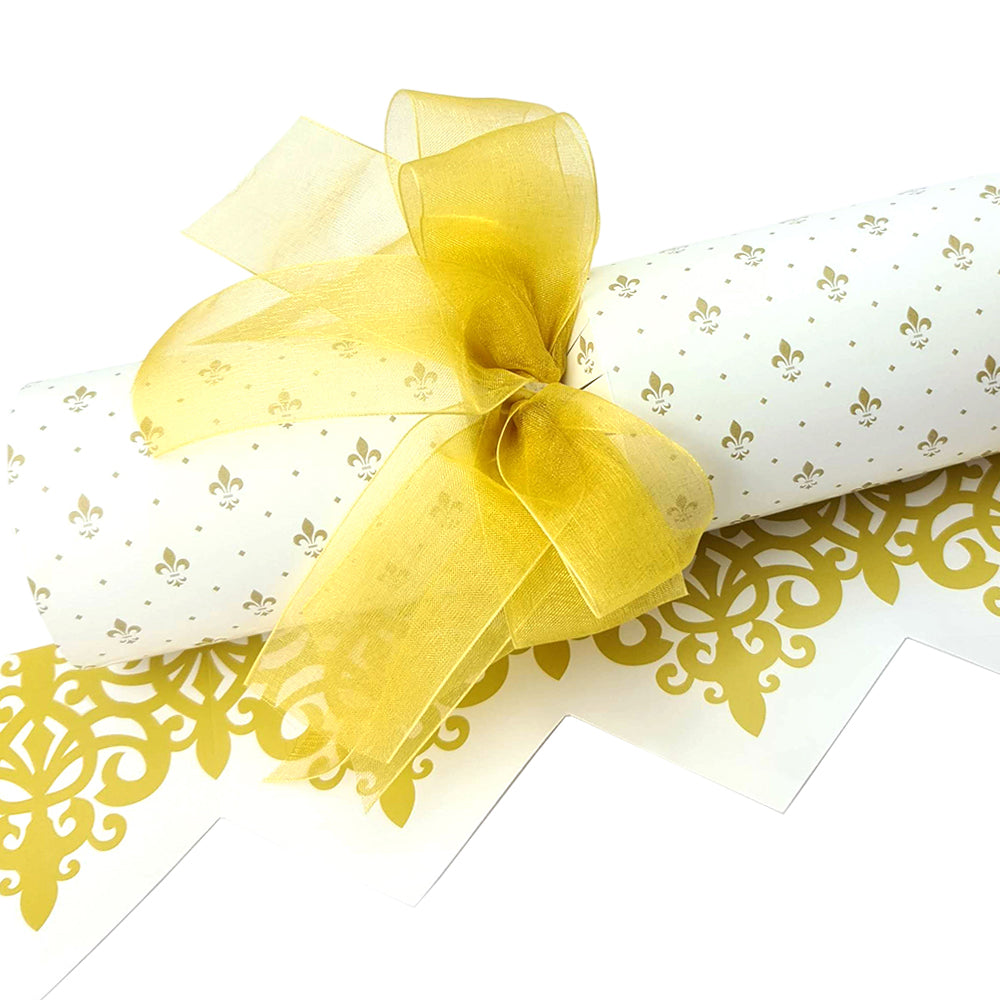 Golden Fleur | Bowtastic Large Cracker Kit | Makes 6 With Big Bows