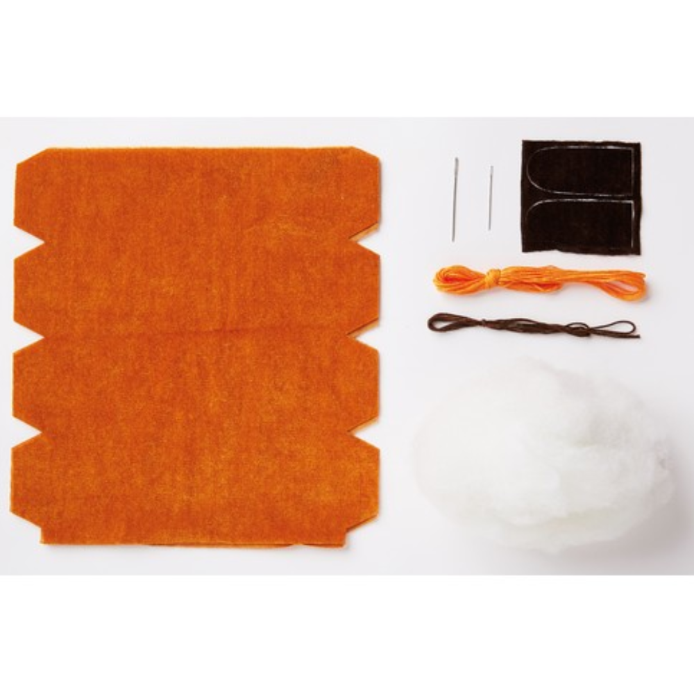 Velour Pumpkin | Halloween Sewing Kit | Make Your Own Autumn Crafts