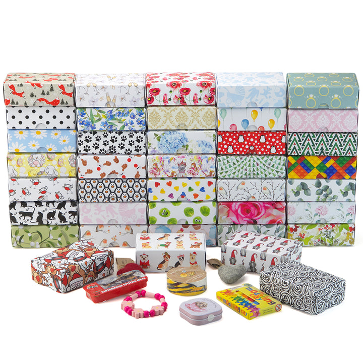 Watercolour Poppy | Mini Gift Box | Soap Bar Sized | 6 Boxes | 57x88x30mm