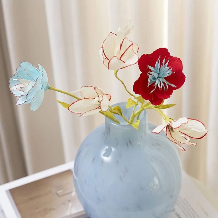 Pretty Flowers | Crepe Paper Flower Mini Craft Kit | Makes 5 Stems