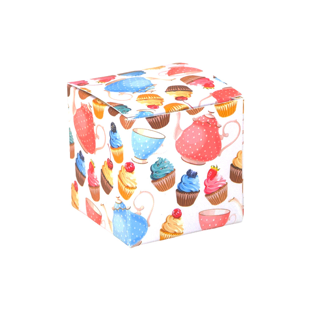 Afternoon Tea | Little Gift Box | 5cm Cube | Single or 6 Boxes