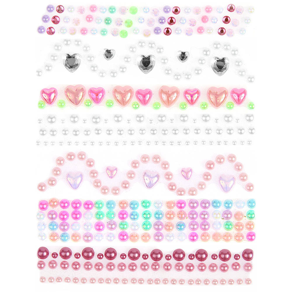 50cm Tape of Pearly Beads | Strip of Stickers for Papercrafts
