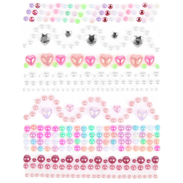 50cm Tape of Pearly Beads | Strip of Stickers for Papercrafts